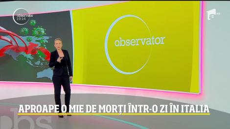 Italia a depăşit China la numărul de cazuri de coronaviru: 969 de oameni au murit