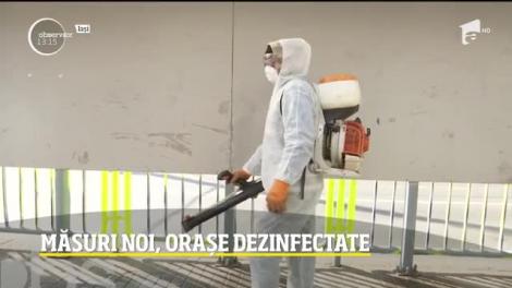 VIDEO. Cum sunt dezinfectate orașele de autorități, în lupta cu COVID-19! „Toate eforturile sunt în zadar, dacă oamenii fac asta!”