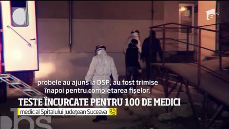 Teste de coronavirus încurcate pentru 100 de medici