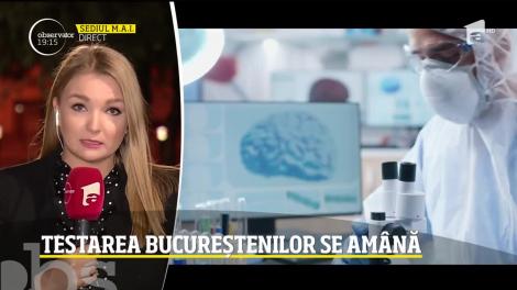 Testarea bucureștenilor pentru coronavirus se amână. S-a aflat cum vor fi aleși oamenii care participă la acest experiment