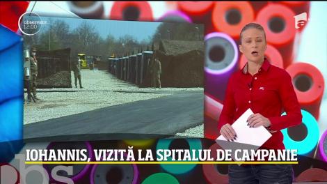 Observator Update, 28 martie, ora 12:00: Iohannis, vizită la spitalul de campanie
