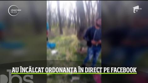 Mai mulţi bărbaţi din Teleorman au transmis, live, pe Facebook, în timp ce erau la grătar în pădure