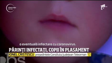 Părinți infectați, copii dați în plasament