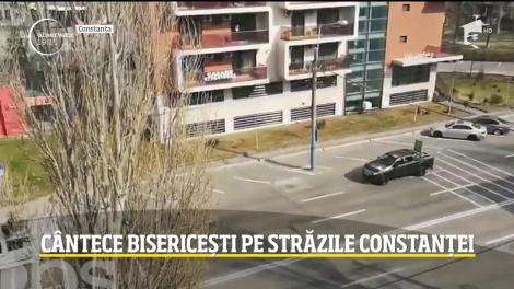 Cântece bisericeşti au răsunat în Constanța prin megafoanele a două autovehicule care s-au plimbat prin centrul oraşului