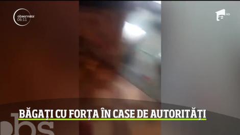 „150 de jandarmi au venit înarmaţi. Cu cagule, ca în filme!”. Locuitori din Baia Mare, băgați cu forța în case de autorități! Scandal, cu scaune aruncate! VIDEO