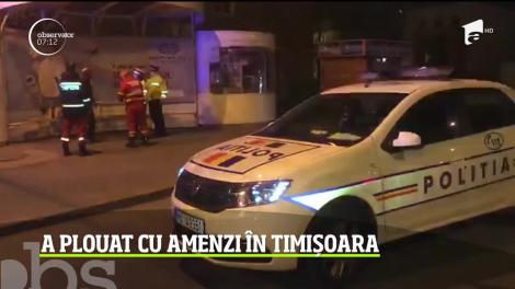 A plouat cu amenzi în Timișoara. Oamenii care au ieşit din case au fost sancționați dur