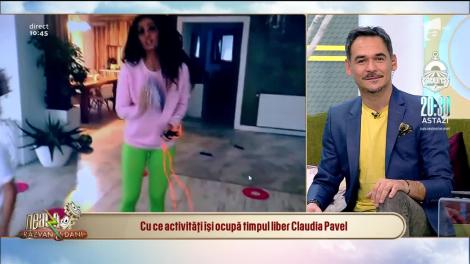 Cu ce activităţi îşi ocupă timpul liber Claudia Pavel