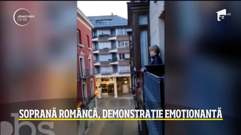 Soprana Alexandra Tărniceru a readus bucuria pe o stradă din oraşul spaniol Palencia