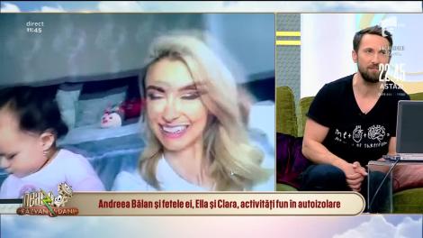 Andreea Bălan, izolată acasă de 25 de zile! Cum își distrează artista fetele