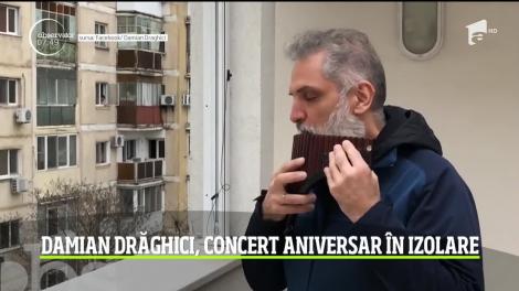 De ziua lui, Damian Drăghici le-a oferit vecinilor un nou concert, de la balconul personal