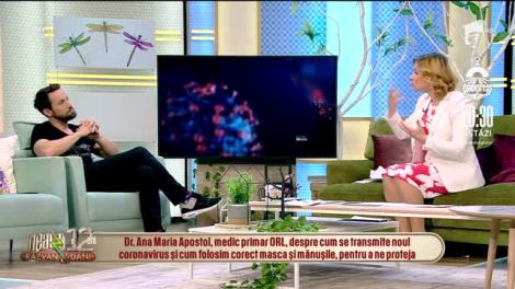 Medicul Ana Maria Apostol a explicat totul despre coronavirus! Adevărul despre mască și dezinfectanți