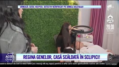 Doina Ilie, supranumită Regina Genelor, are o casă scăldată în sclipici. Tânăra și-a decorat singură locuinţa mult visată
