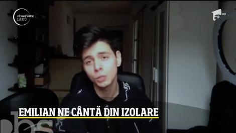 Emilian cântă în izolare. Ce alte activități are artistul acasă