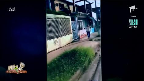 Smiley news. Una dintre cele mai tari idei de a trimite oamenii la izolare: udă tot ce prinde pe stradă!