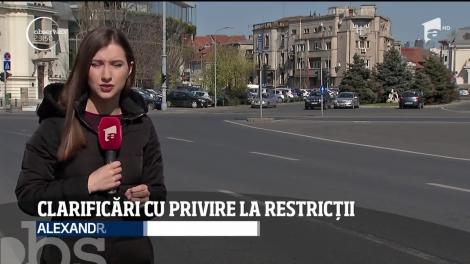 Clarificări cu privire la restricțiile impuse de starea de urgenţă