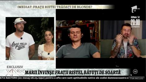 Frații Ristei, primele declarații după eliminarea din Asia Express. Au fost sabotați de blonde?