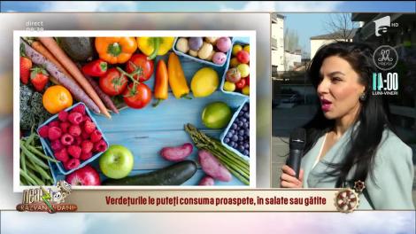Sfaturi importante de la nutriționistul Ruxandra Pleșa: Spălați legumele într-o soluție cu apă și săpun!