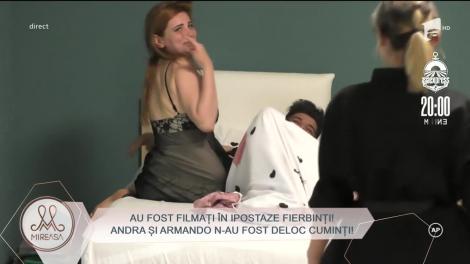 Scene fierbinți în dormitor! Armando și Andra au uitat că sunt filmați și si-au dat frâu liber pasiunii, dar au fost surprinși de o altă concurentă! „Te vreau!”