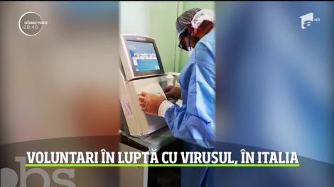 Voluntari în luptă cu virusul, în Italia