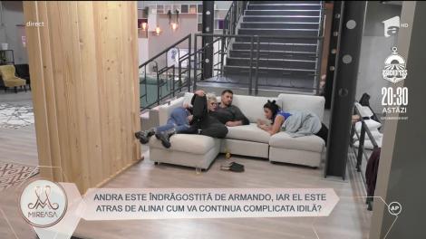 Andra este îndrăgostită de Armando, iar el este atras de Alina. Cum va continua complicata idilă