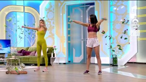 WOW, ce apariții incendiare? Diana Stejereanu și Ramona Olaru, îmbrăcate extrem de sexy, te învață cum să-ți tonifiezi brațele