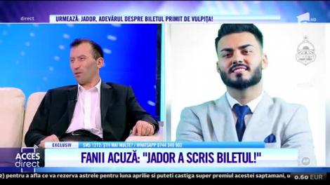 Jador răspunde! Adevărul despre biletul mosterios al Vulpiței "Jador îi trimite bileţelele!"