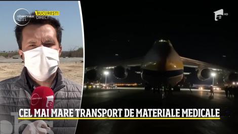Cel mai mare transport de materiale medicale a ajuns în România