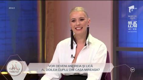 Lică și Andreia, din ce în ce mai afectuoși unul cu celălalt! Vor deveni cei doi concurenți al doilea cuplu din casa Mireasa?