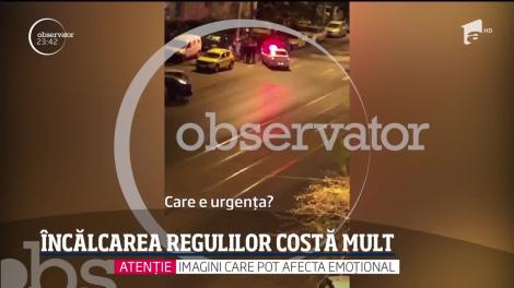 Un poliţist a fost filmat în timp ce lovea un bărbat într-un cartier din Bucureşti!