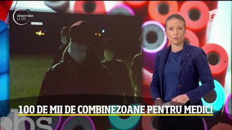 Observator Update, 8 aprilie, ora 11:00: 100 de mii de combinezoane pentru medici
