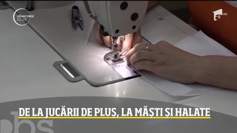 O fabrică de jucării de pluş s-a reprofilat și produce măști și halate de protecție