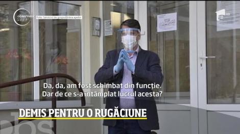 A fost dat afară, pentru că s-a rugat în genunchi să treacă pandemia de coronavirus: „Am primit hârtia prin fax, că sunt înlocuit. Să se îndure Dumnezeu de Suceava!”