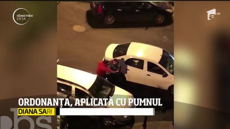 Un poliţist a fost filmat în timp ce loveşte cu brutalitate un tânăr, în zona Pantelimon