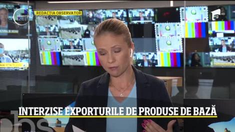 Observator Update, 10 aprilie, ora 12:00: Interzise exporturile de produse de bază