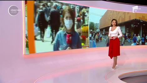 Paştele catolic şi săbătoarea Floriilor îi scoate din case pe românii. Coadă de oameni la hala de pește