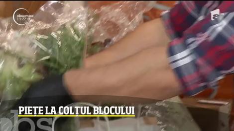 Pentru a evita aglomeraţia de la cumpărături, în Bucureşti s-au deschis pieţe la colţul blocului