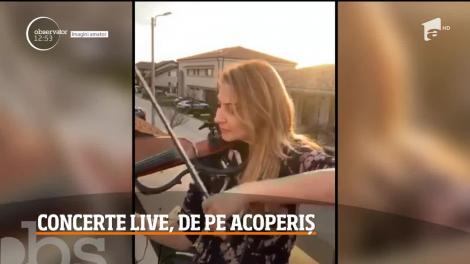 Concerte live, de pe acoperiș