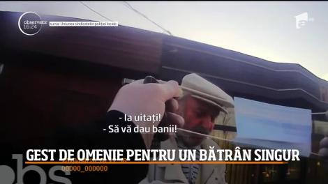 Gest de omenie pentru un bătrân singur