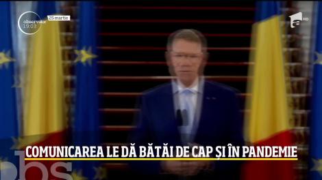 Comunicarea le dă bătăi de cap politicienilor și în pandemie