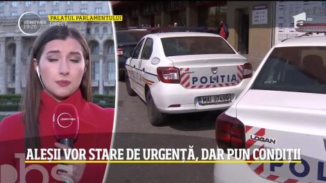 Parlamentarii vor stare de urgență, dar pun condiții