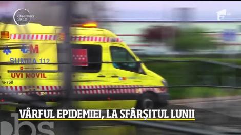 Vârful epidemiei de coronavirus în România, la sfârșitul lunii aprilie