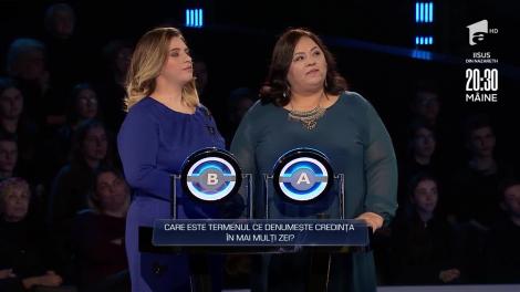 Carmen și Sabina Zaharescu au câştigat 16.152 RON la prima probă - "Cădere liberă"