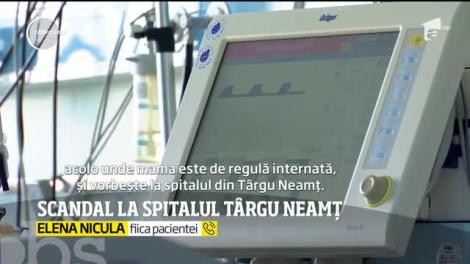 Scandal la Spitalul Târgu Neamţ după ce fiica unei paciente, dependente de dializă, spune că a fost expusă virusului ucigaş