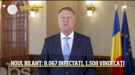 „Stați acasă! Am încredere în voi!” Klaus Iohannis le-a transmis românilor un mesaj de încurajare. "Vă rog să faceți acest sacrificiu acum"