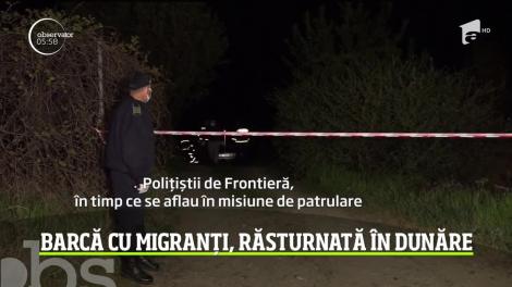 Barcă cu migranți, răsturnată în Dunăre