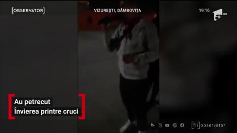 Petrecere de Învierea în cimitir, cu manele şi băutură