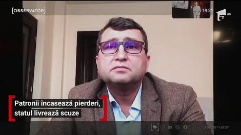 Patronii încasează pierderi, statul livrează scuze