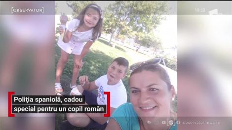 Poliția spaniolă, cadou special pentru un copil român