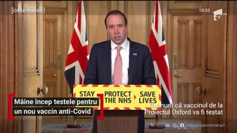 Marea Britanie începe testarea pe oameni a unui vaccin împotriva coronavirusului