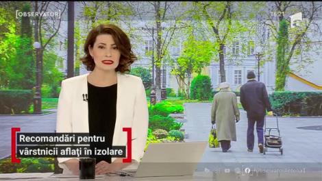 Recomandări pentru vârstnicii aflați în izolare